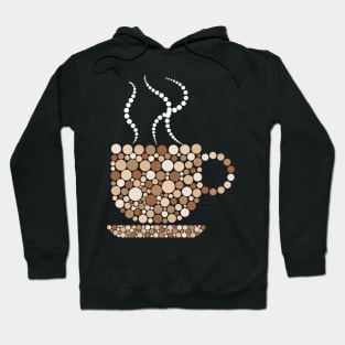 Aesthetic Coffee Cup Silhouette Hoodie